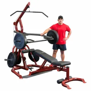 Body Solid GLGS100P4 Corner Leverage Gym Package
